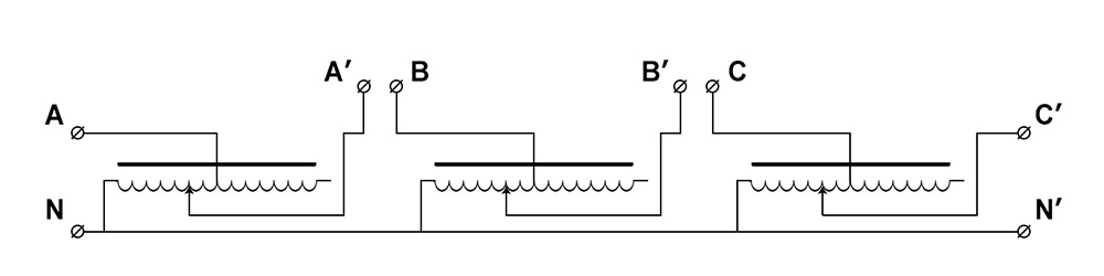 Scheme of work 3-phase variac transformer SUNTEK